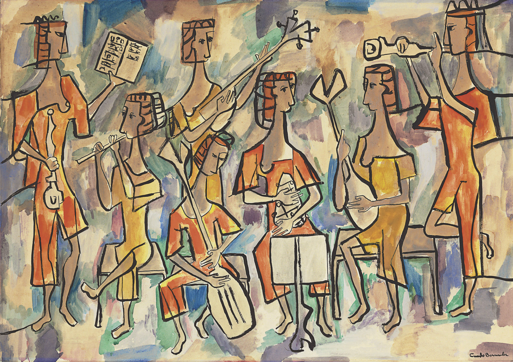 Jose_Sabogal_Tanagra_Criolla_Indigenismo_latin_american_art_Latijns-Amerika